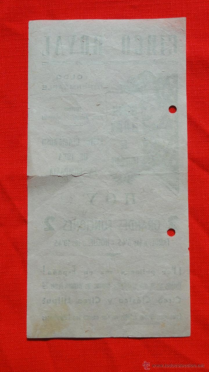 Carteles espect&aacute;culos: Circo Royal, programa de mano 1953, 10.5x21 cm - Foto 2
