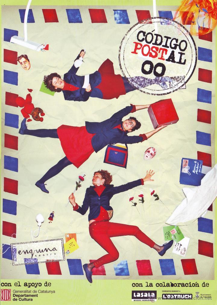 Carteles espect&aacute;culos: Cartel Teatro infantil C&oacute;digo Postal 00 (Engruna Teatre) - Foto 1