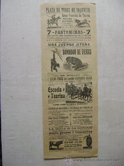 Carteles espect&aacute;culos: GRAN FUNCION DE TITERES.1910.T-080 - Foto 1