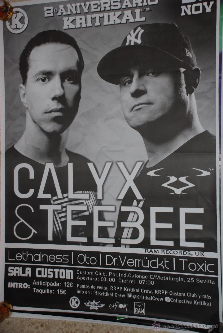 Carteles espect&aacute;culos: CALIX & TEE3EE CARTEL 100X140CM. APROX. - Foto 1