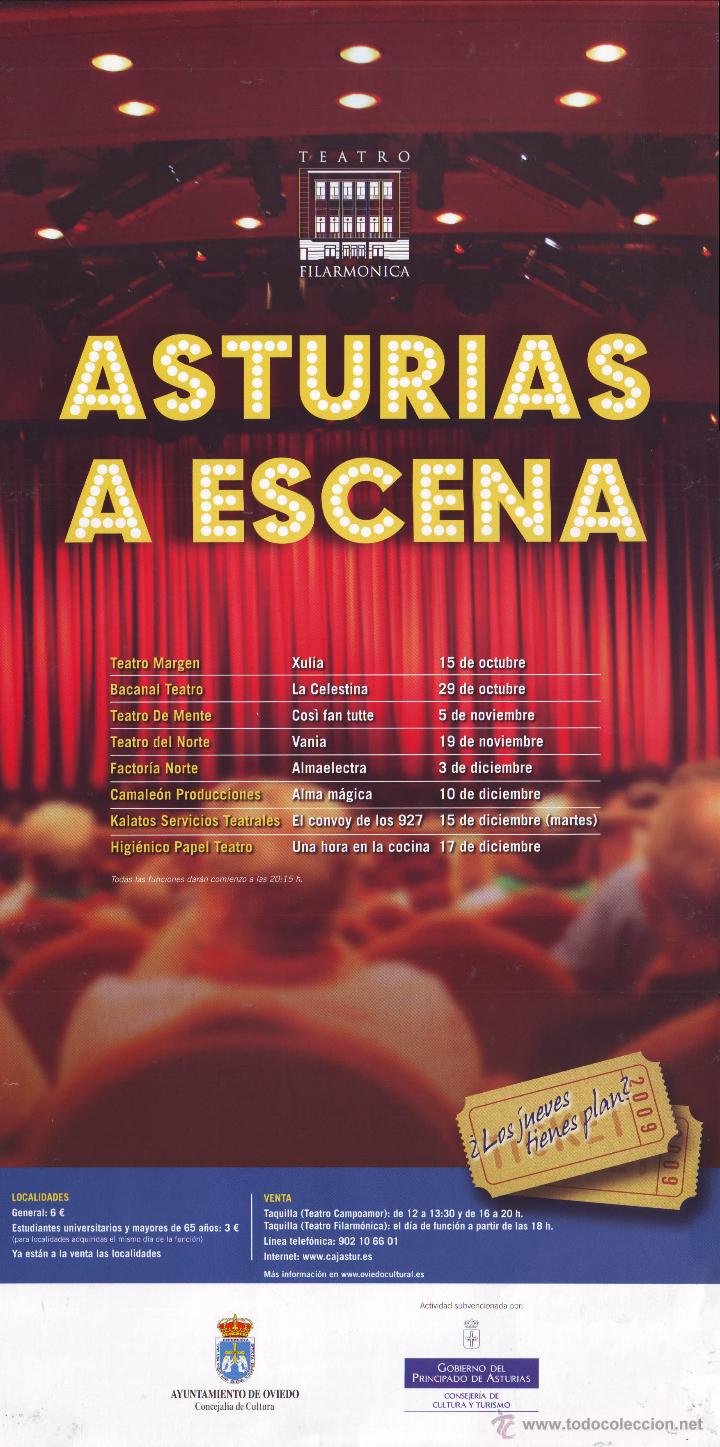 Carteles espect&aacute;culos: Asturias a Escena (Teatro Filarm&oacute;nica) - Foto 1