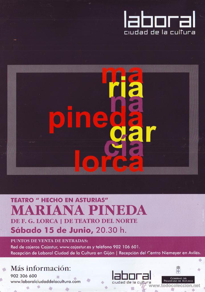 Carteles espect&aacute;culos: Mariana Pineda (Teatro del Norte. 2013) - Foto 1