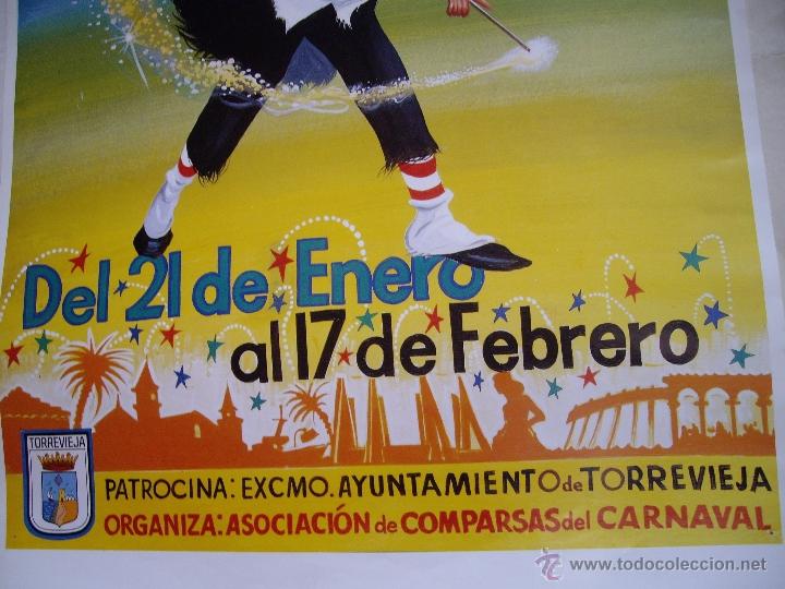 Carteles espect&aacute;culos: CARTEL CARNAVAL DE TORREVIEJA 96 - Foto 2
