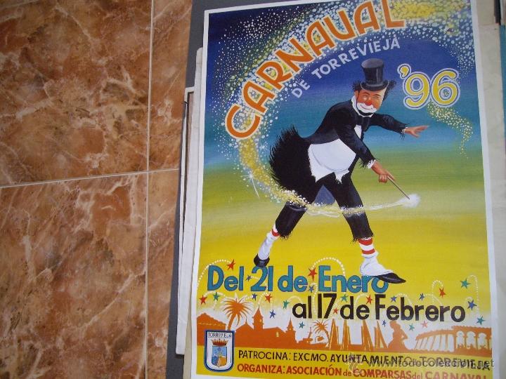 Carteles espect&aacute;culos: CARTEL CARNAVAL DE TORREVIEJA 96 - Foto 3