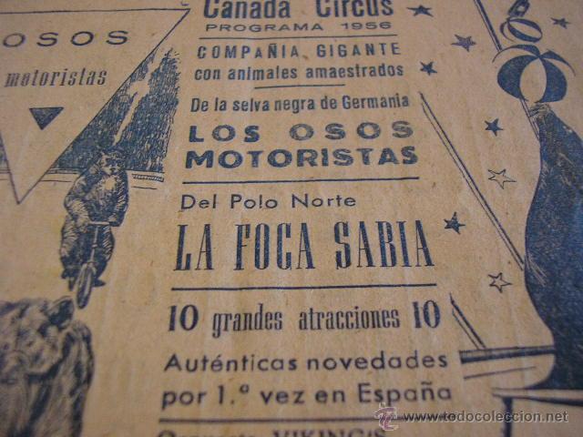 Carteles espect&aacute;culos: FOLLETO DE CANADA CIRCUS - Foto 2
