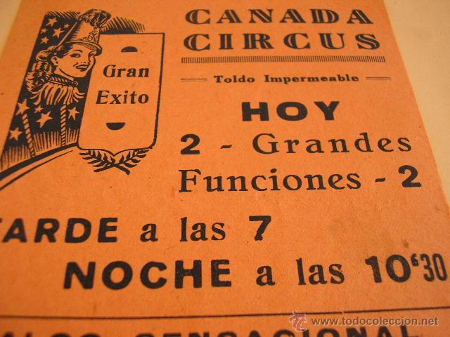 Carteles espect&aacute;culos: FOLLETO DE CANADA CIRCUS - Foto 2