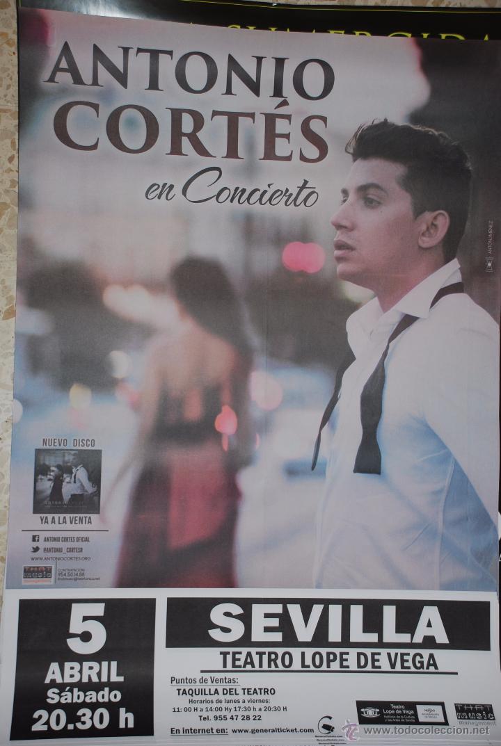 Carteles espect&aacute;culos: ANTONIO CORTES CARTEL 70X100 CM. APROX. - Foto 1
