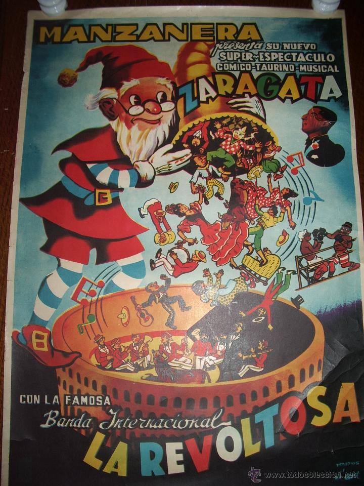 Carteles espect&aacute;culos: Espect&aacute;culo Comico - Taurino :  ZARAGATA , Calpe. - Foto 3