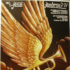 Carteles Espectáculos: CARTEL POLACO 20 FESTIVAL INTERNACIONAL DE JAZZ (1977), DE RAFAL OLBINSKI. Lote 56017041