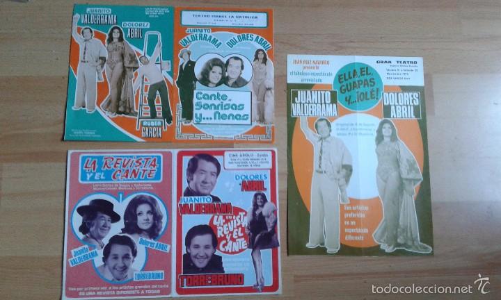 Carteles espect&aacute;culos: tres programas de teatro de juanito valderrama y dolores abril - Foto 1