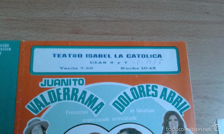 Carteles espect&aacute;culos: tres programas de teatro de juanito valderrama y dolores abril - Foto 3