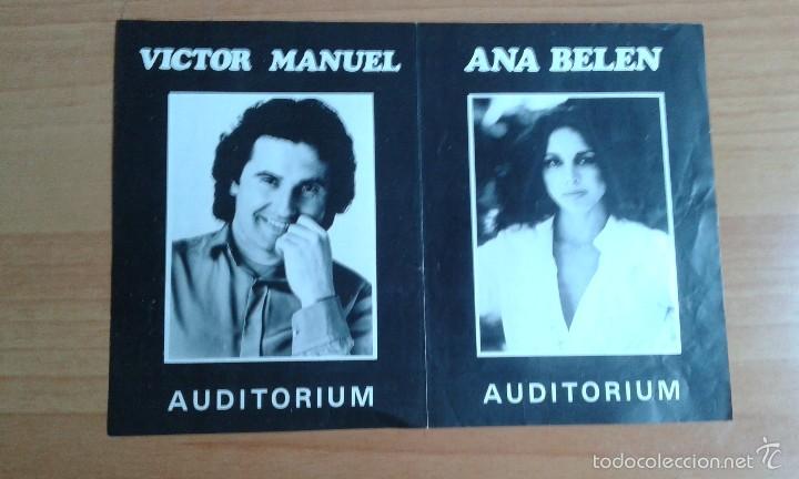 Carteles espect&aacute;culos: PROGRAMA DE TEATRO --victor manuel y ana belen - Foto 1