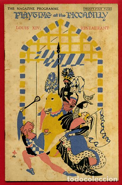 Carteles espect&aacute;culos: PROGRAMA TEATRO, MAGAZINE , PLAYGIME PICCADILLY 1928 , ORIGINAL , PT1 - Foto 1