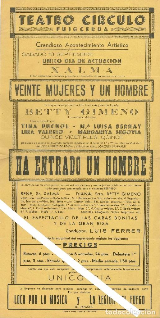 Carteles espect&aacute;culos: TEATRO CIRCULO PUIGCERDA - Foto 1