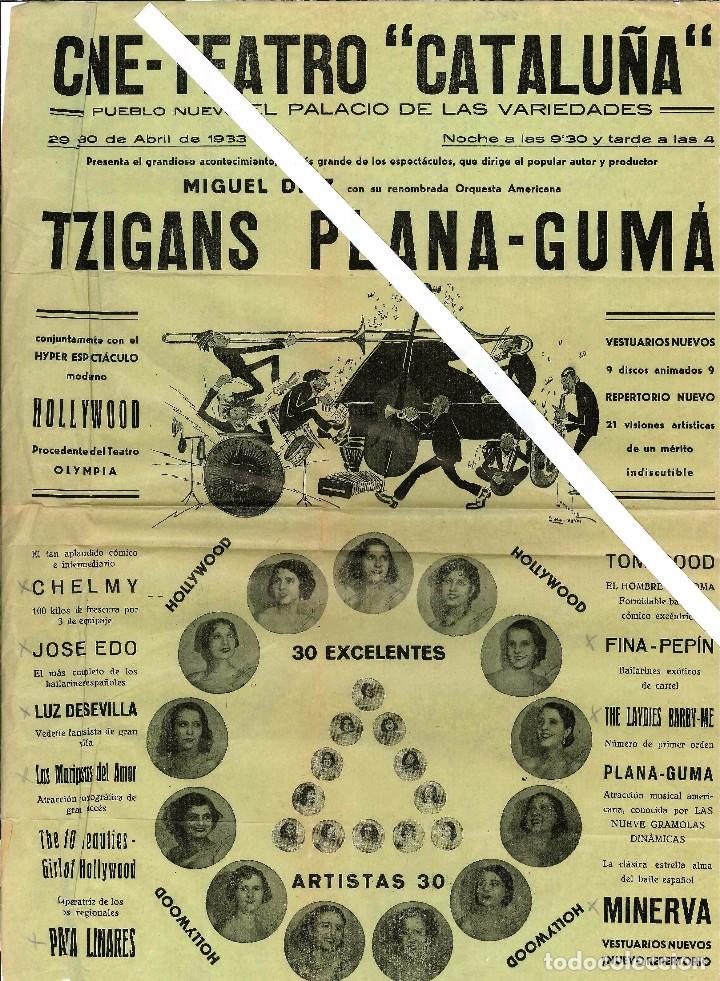 Carteles espect&aacute;culos: CARTEL CINE TEATRO CATALU&Ntilde;A - Foto 1
