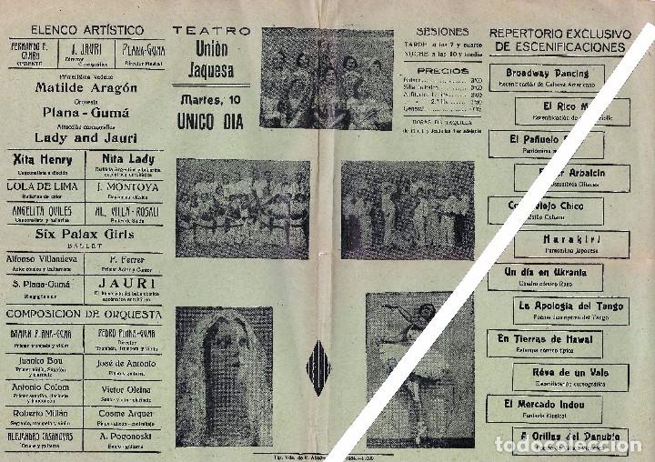 Carteles espect&aacute;culos: CARTEL TEATRO UNION JAQUESA - Foto 1