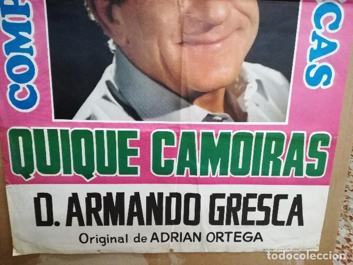 Carteles espect&aacute;culos: QUIQUE CAMOIRAS.D.ARMANDO GRESCA,COMPA&Ntilde;IA DE COMEDIAS. - Foto 2