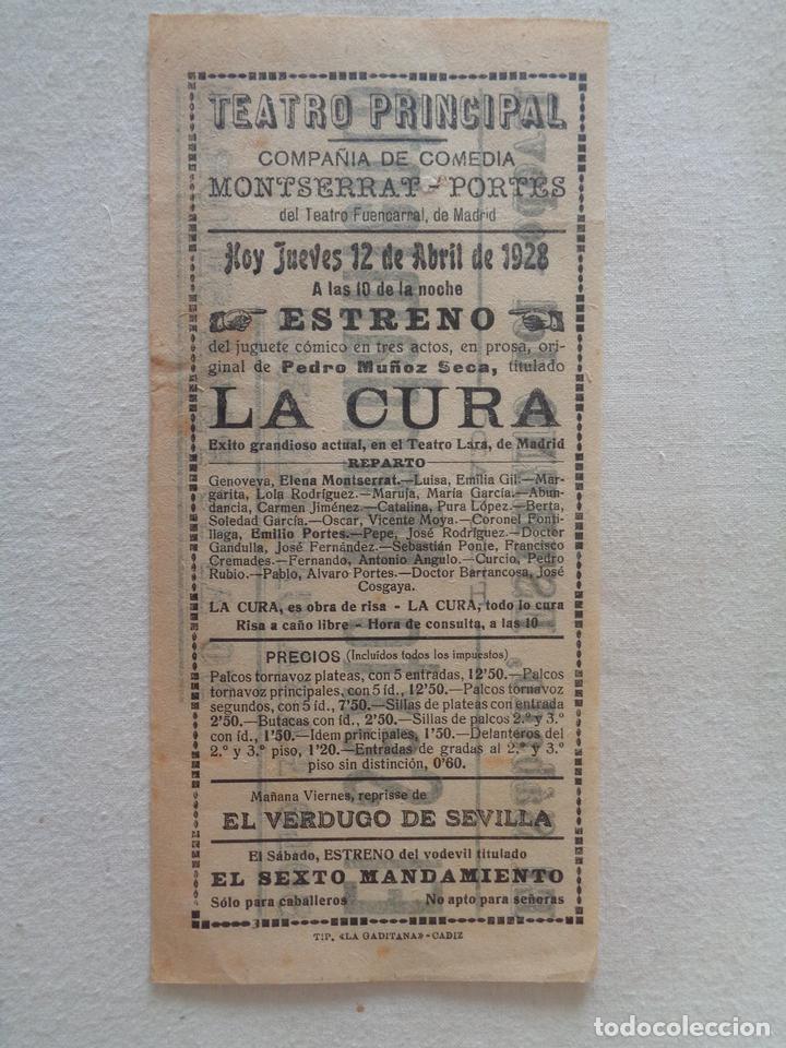 Carteles espect&aacute;culos: LA CURA.-C013D - Foto 1
