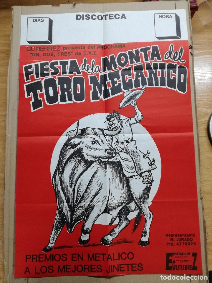 Carteles espect&aacute;culos: CARTEL DEL ESPECTACULO TORO MECANICO.ESPECTACULOS GUTIERREZ - Foto 1