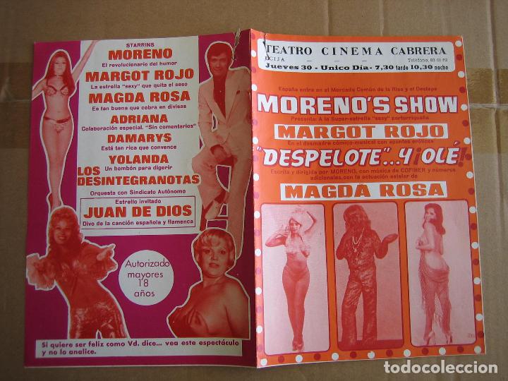 Carteles espect&aacute;culos: Antiguo programa teatro cinema Cabrera. Ecija 197 - Foto 3