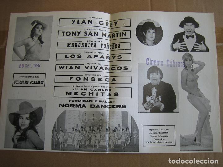 Carteles espect&aacute;culos: Antiguo programa teatro Cervera. Las amantes del taxista - Foto 2