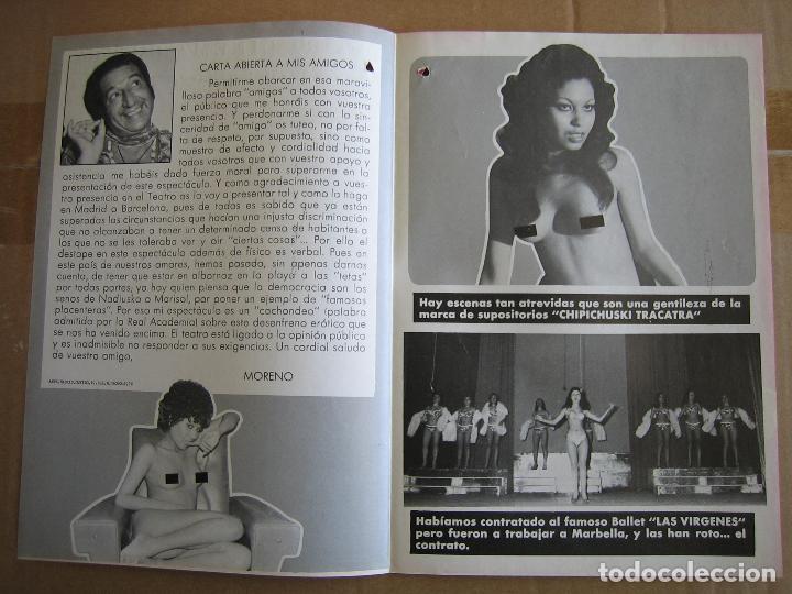 Carteles espect&aacute;culos: Antiguo programa teatro cinema Cabrera. Ecija 197 . Morenos Show - Foto 2