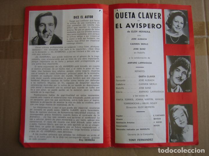 Carteles espect&aacute;culos: Antiguo programa teatro cinema Cabrera. Ecija 1980 - Foto 2
