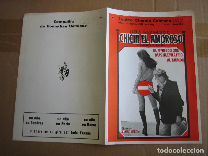 Carteles espect&aacute;culos: Antiguo programa teatro cinema Cabrera. Ecija - Foto 2