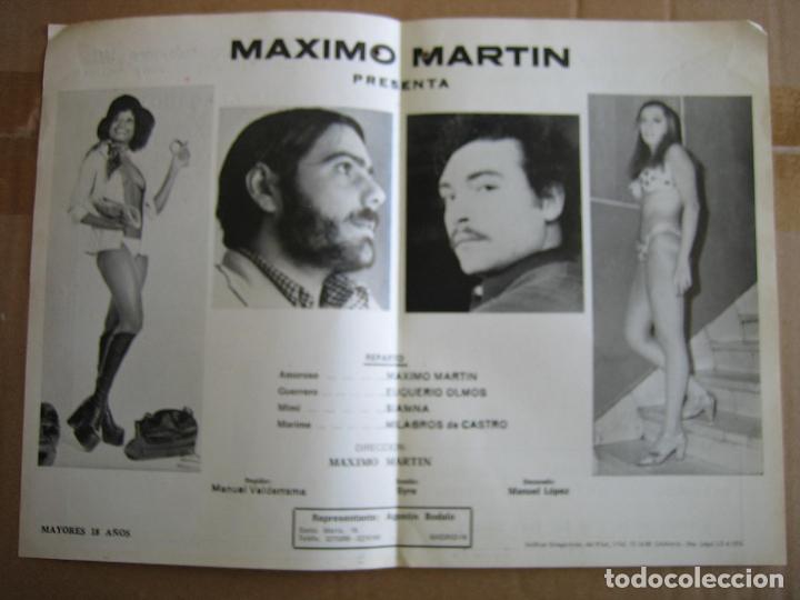 Carteles espect&aacute;culos: Antiguo programa teatro cinema Cabrera. Ecija - Foto 2