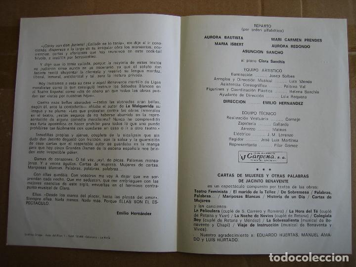 Carteles espect&aacute;culos: Antiguo programa teatro Coliseum. Santander - Foto 2