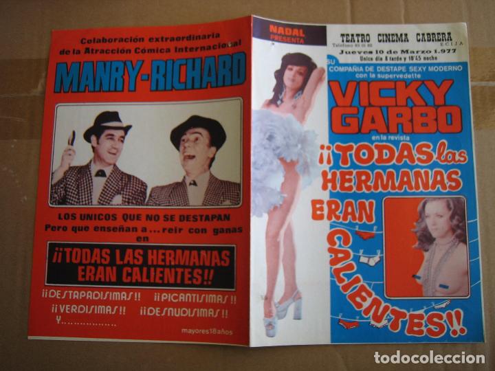 Carteles espect&aacute;culos: Antiguo programa Teatro cinema Cabrera. Ecija - Foto 3
