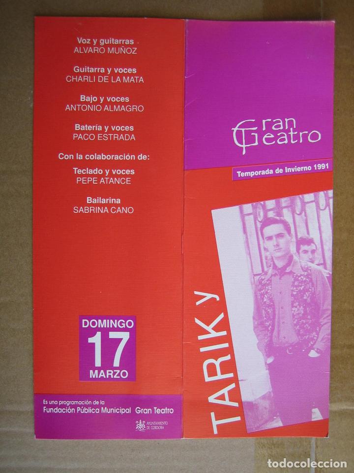 Carteles espect&aacute;culos: Antiguo programa Gran teatro de C&oacute;rdoba. Tariky 1991 - Foto 1