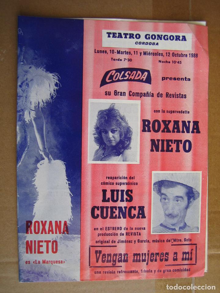 Carteles espect&aacute;culos: Antiguo programa teatro Gongora - Foto 1