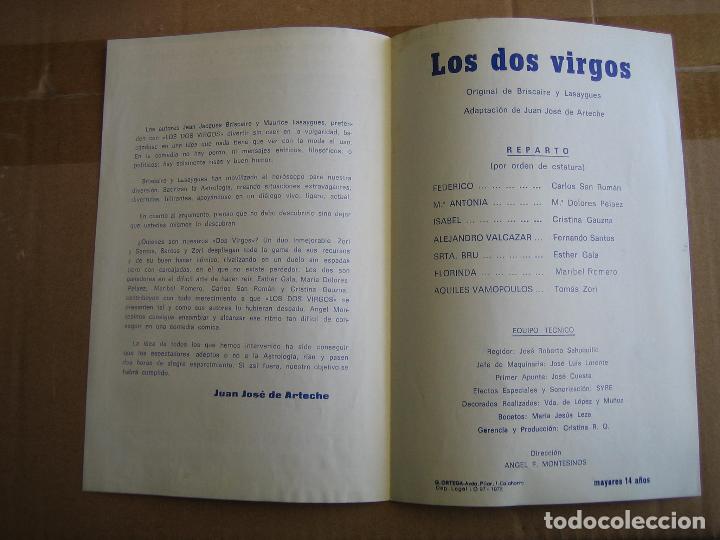 Carteles espect&aacute;culos: Antiguo programa Teatro cinema Cabrera. Ecija 1978 - Foto 3