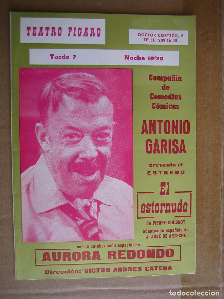 Carteles espect&aacute;culos: Antiguo programa Teatro Figaro - Foto 1