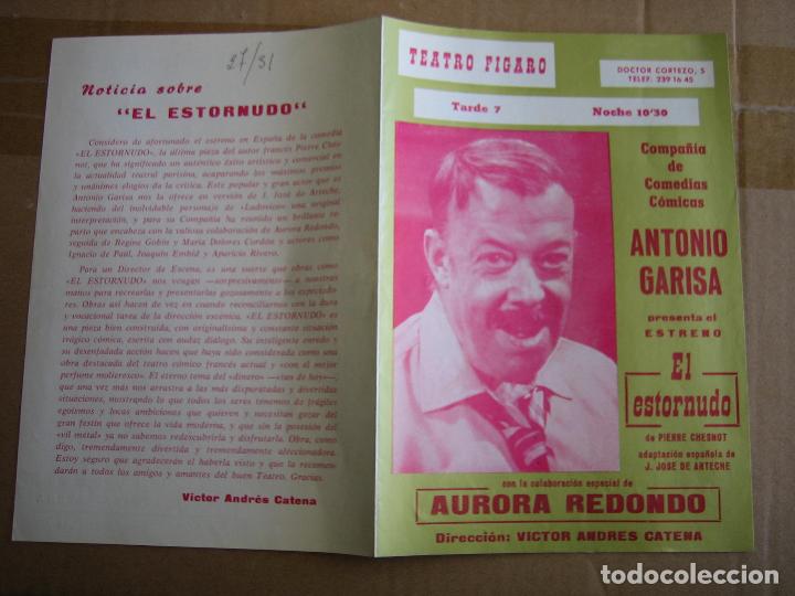 Carteles espect&aacute;culos: Antiguo programa Teatro Figaro - Foto 3