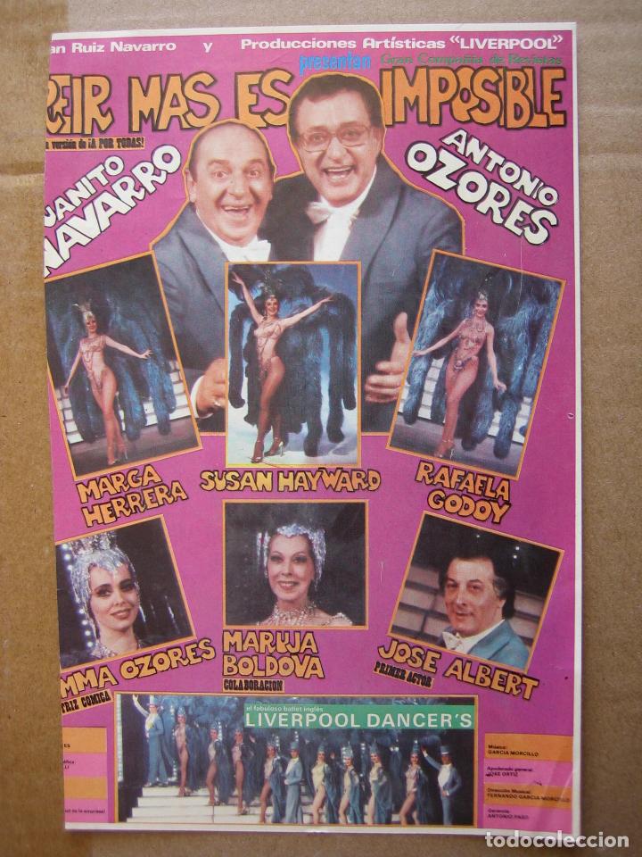 Carteles espect&aacute;culos: Antiguo programa Teatro Gongora. C&oacute;rdoba - Foto 1