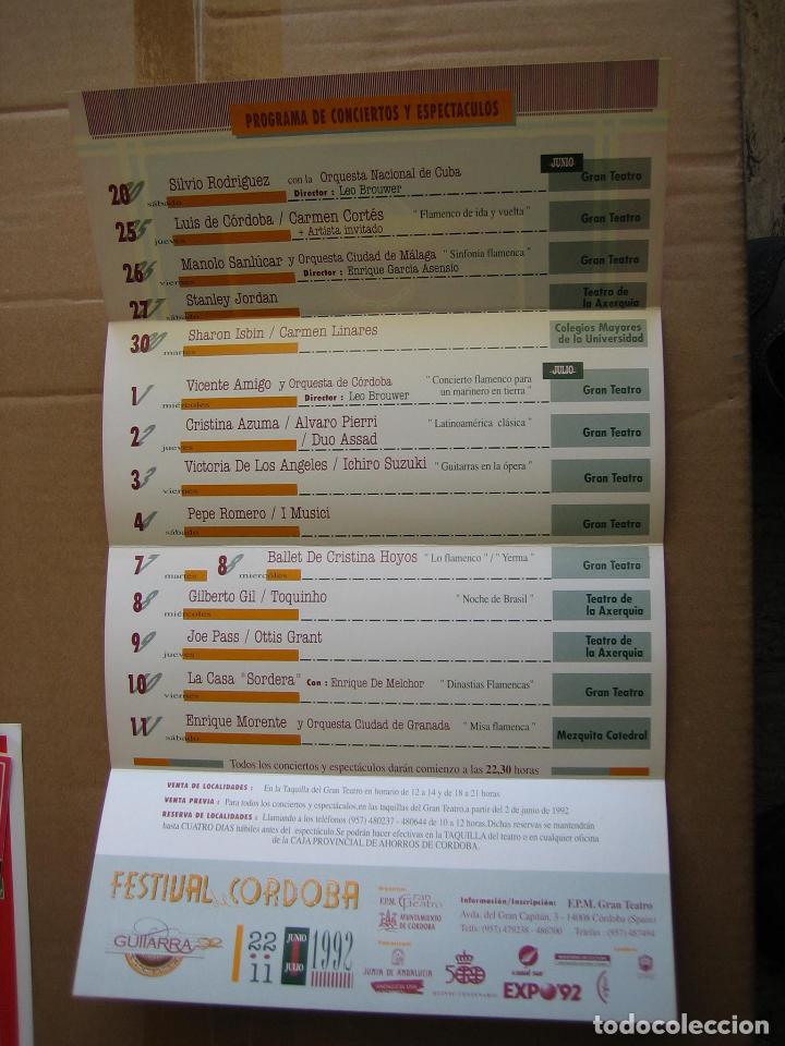 Carteles espect&aacute;culos: Antiguo programa Gran teatro de . C&oacute;rdoba 1992 - Foto 3