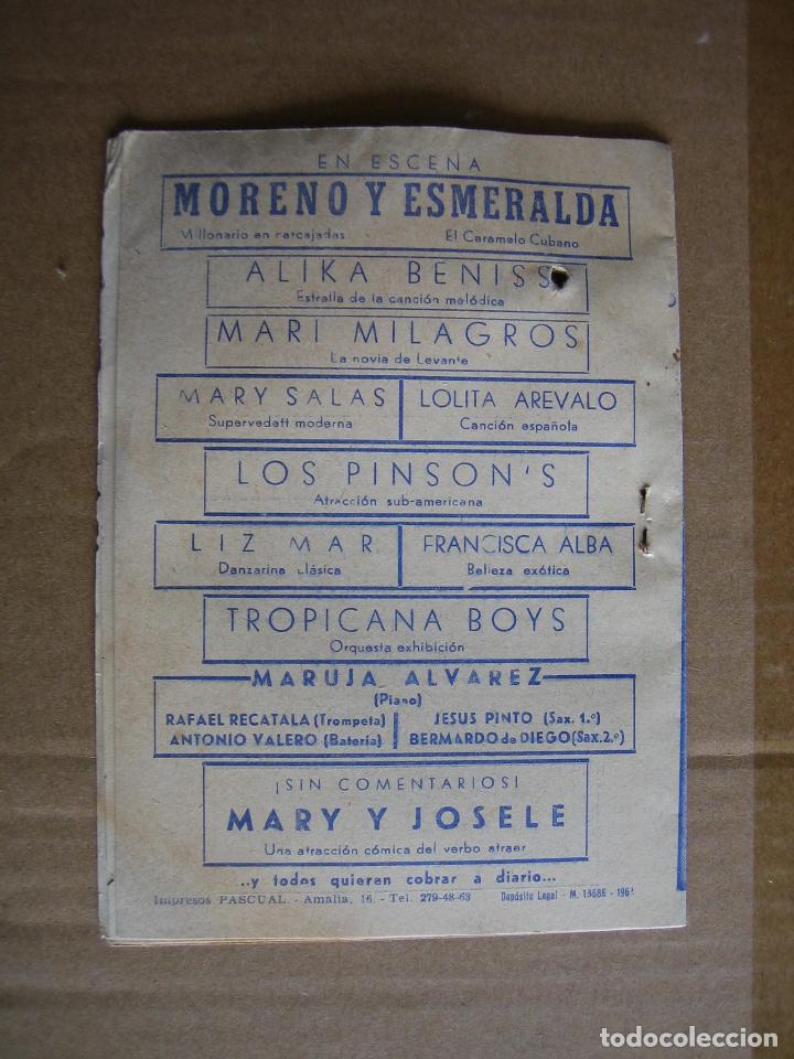 Carteles espect&aacute;culos: Antiguo programa Cinema Cabrera. Ecija 1963 - Foto 5