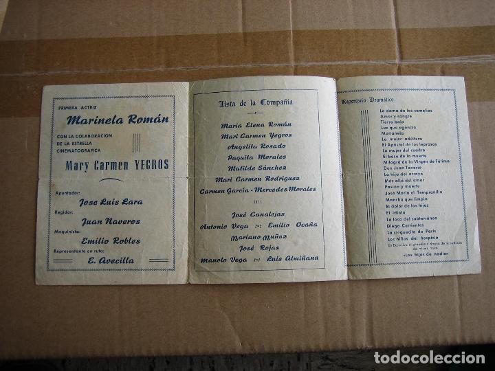 Carteles espect&aacute;culos: Antiguo programa teatro Calder&oacute;n. Compa&ntilde;&iacute;a Moliere. Antonio Vega - Foto 3