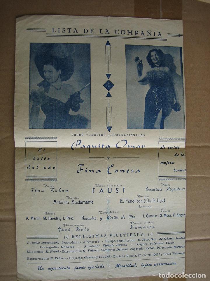 Carteles espect&aacute;culos: Antiguo programa teatro circo. Empresa Cabrera. Puente Genil - Foto 2