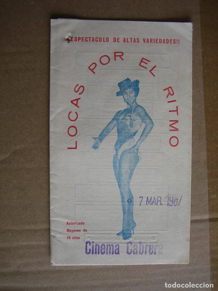 Carteles espect&aacute;culos: Antiguo programa cinema.Empresa Cabrera. Puente Genil. A&ntilde;o 1967 - Foto 1