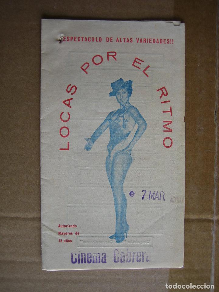Carteles espect&aacute;culos: Antiguo programa cinema.Empresa Cabrera. Puente Genil. A&ntilde;o 1967 - Foto 2