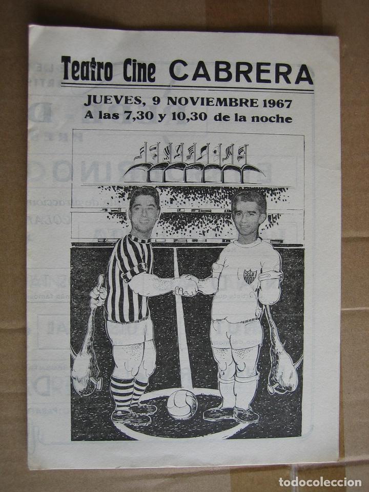 Carteles espect&aacute;culos: Antiguo programa teatro cine Cabrera. Ecija 1967 - Foto 1