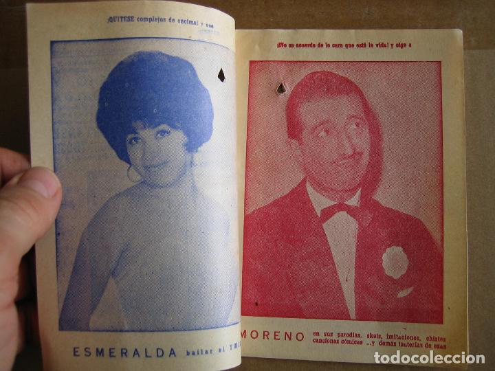 Carteles espect&aacute;culos: Antiguo programa teatro cine Cabrera 1963 - Foto 2