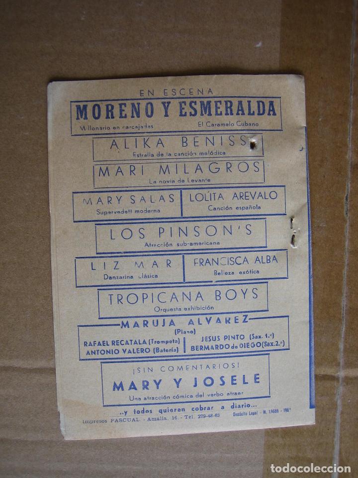 Carteles espect&aacute;culos: Antiguo programa cinema Cabrera. Ecija 1963 - Foto 5