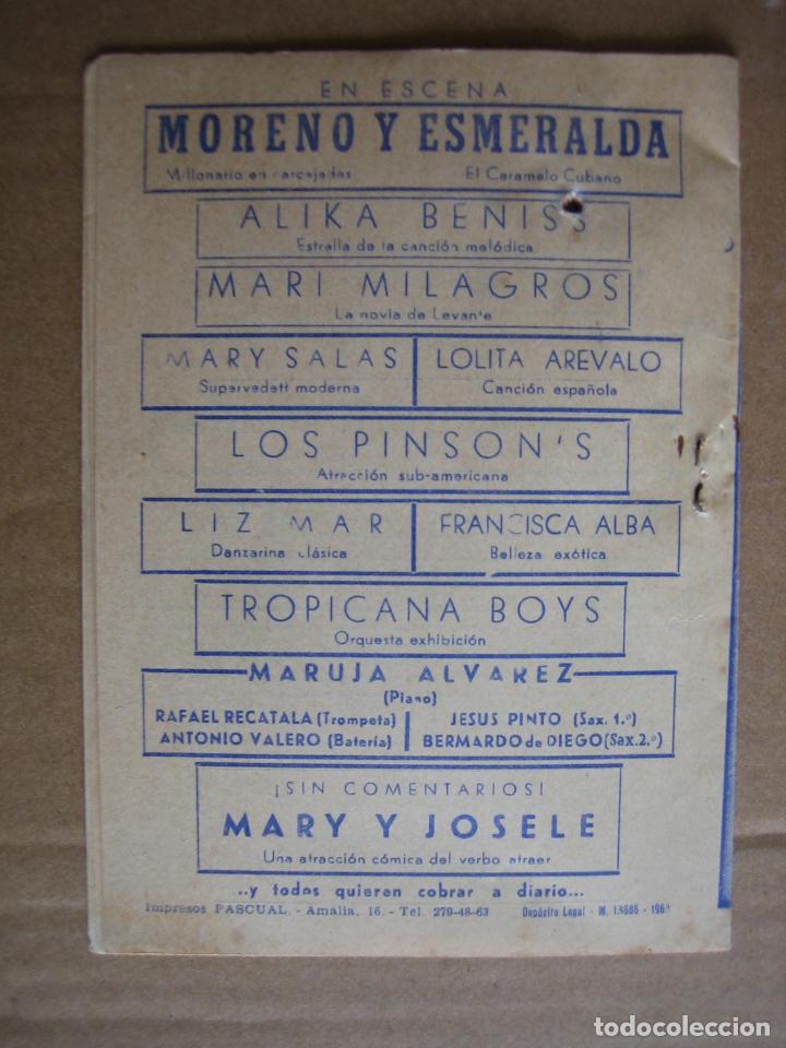 Carteles espect&aacute;culos: Antiguo programa cinema Cabrera. Ecija 1963 - Foto 6