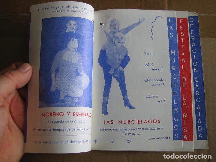 Carteles espect&aacute;culos: Antiguo programa teatro cinema Cabrera. Ecija 1965 - Foto 2