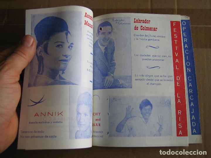Carteles espect&aacute;culos: Antiguo programa teatro cinema Cabrera. Ecija 1965 - Foto 3