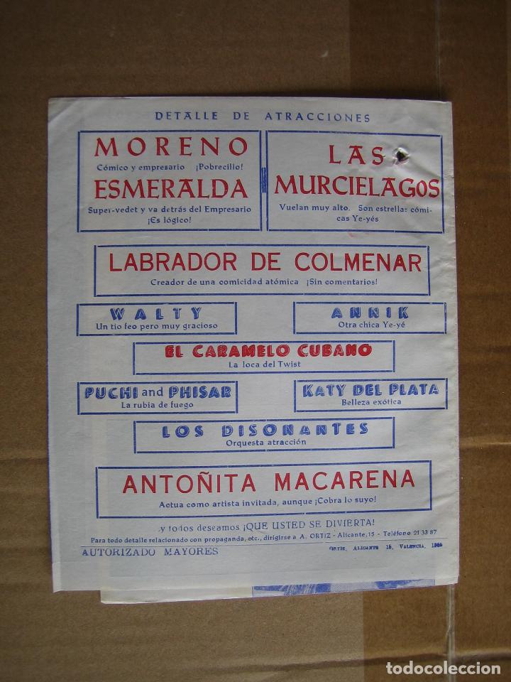 Carteles espect&aacute;culos: Antiguo programa teatro cinema Cabrera. Ecija 1965 - Foto 5